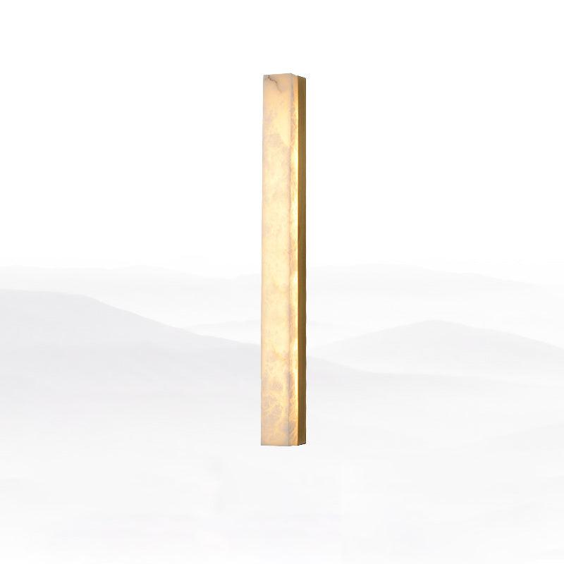 Isen Linear Brass Alabaster Wall Lamp - Lamp Copper