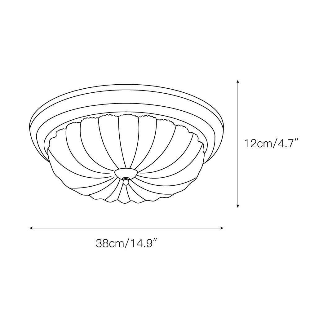 Arraeion Modern Minimalist Metal Glass Ceiling Lamp - Lamp Copper