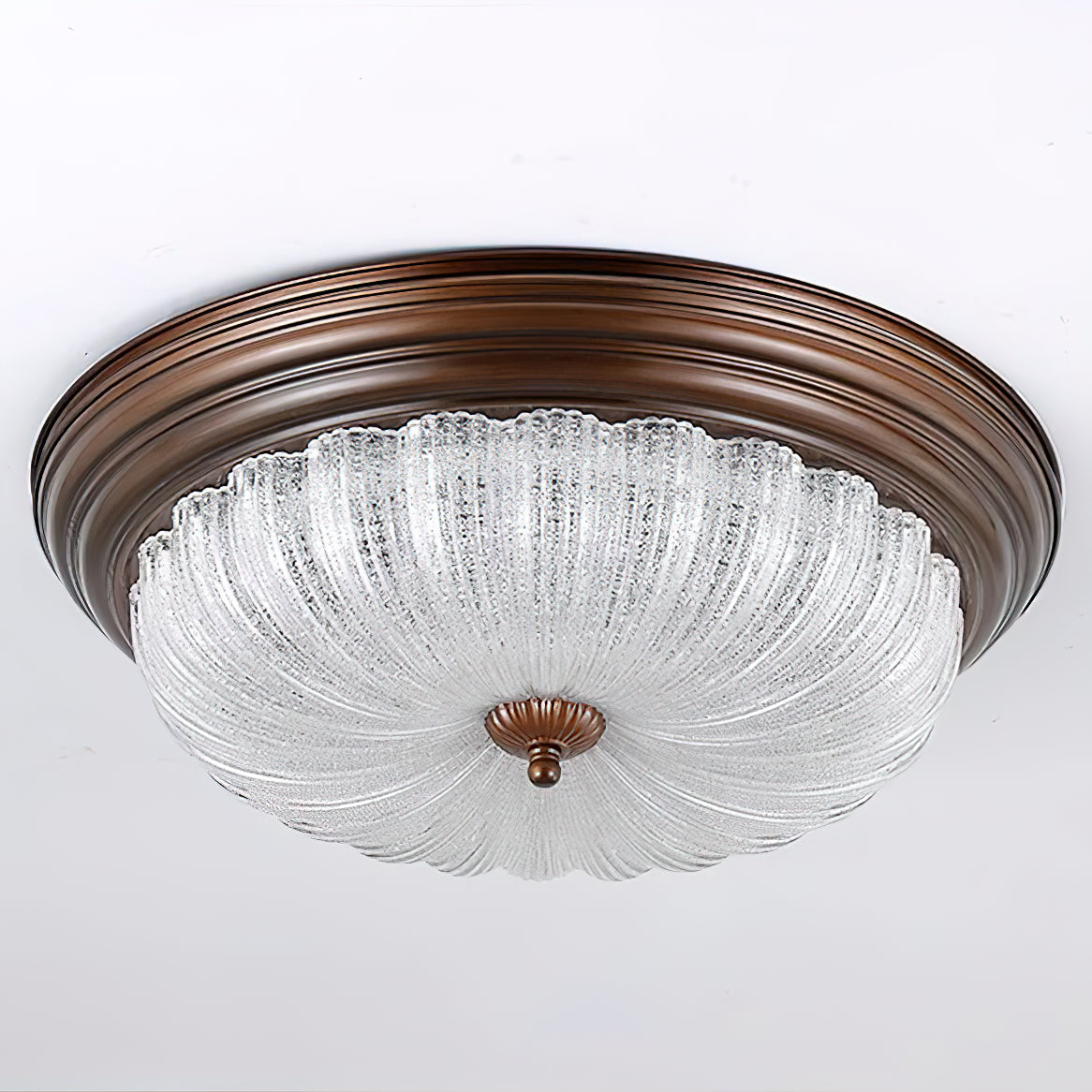 Arraeion Modern Minimalist Metal Glass Ceiling Lamp - Lamp Copper