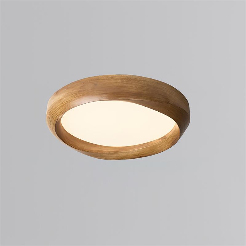Ceiling Lamp Resin with Soft Curved Frame in Neutral Tones - Lamp Copper