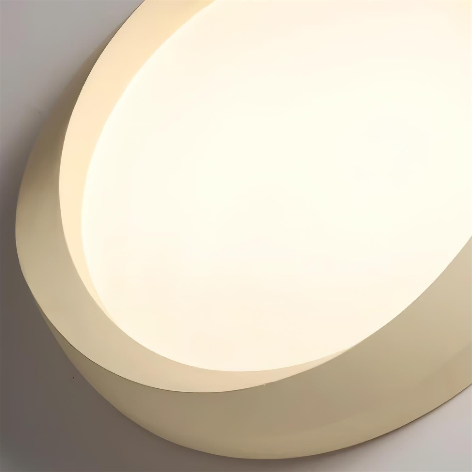 Ceiling Lamp Resin with Soft Curved Frame in Neutral Tones - Lamp Copper
