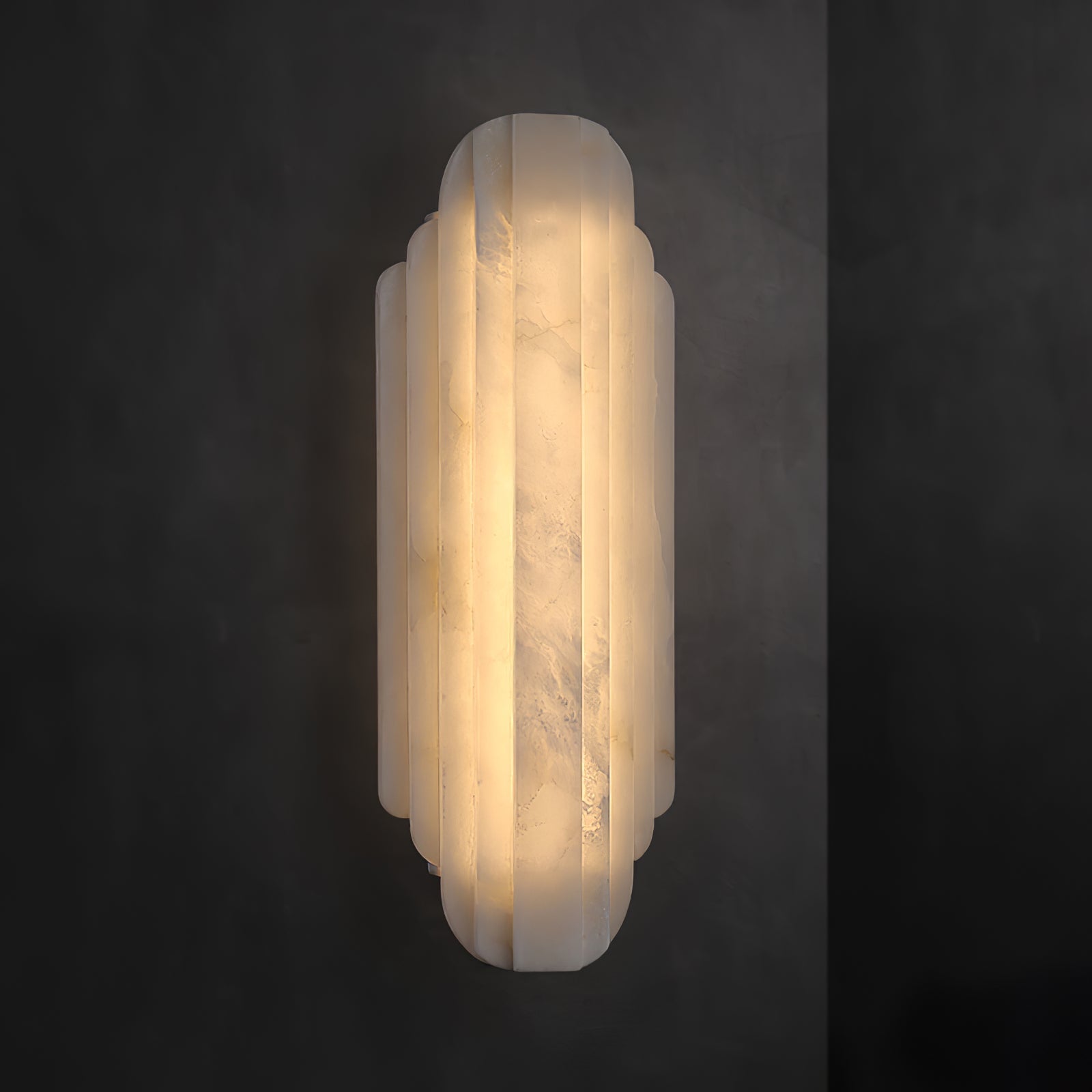 Avthaaris Art Deco Alabaster Wall Light - Lamp Copper