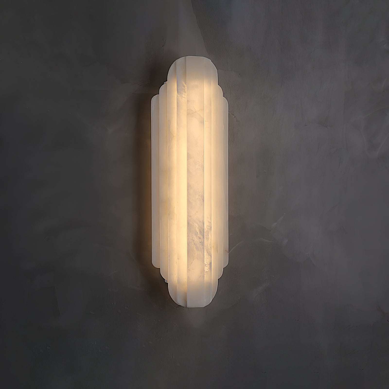 Avthaaris Art Deco Alabaster Wall Light - Lamp Copper
