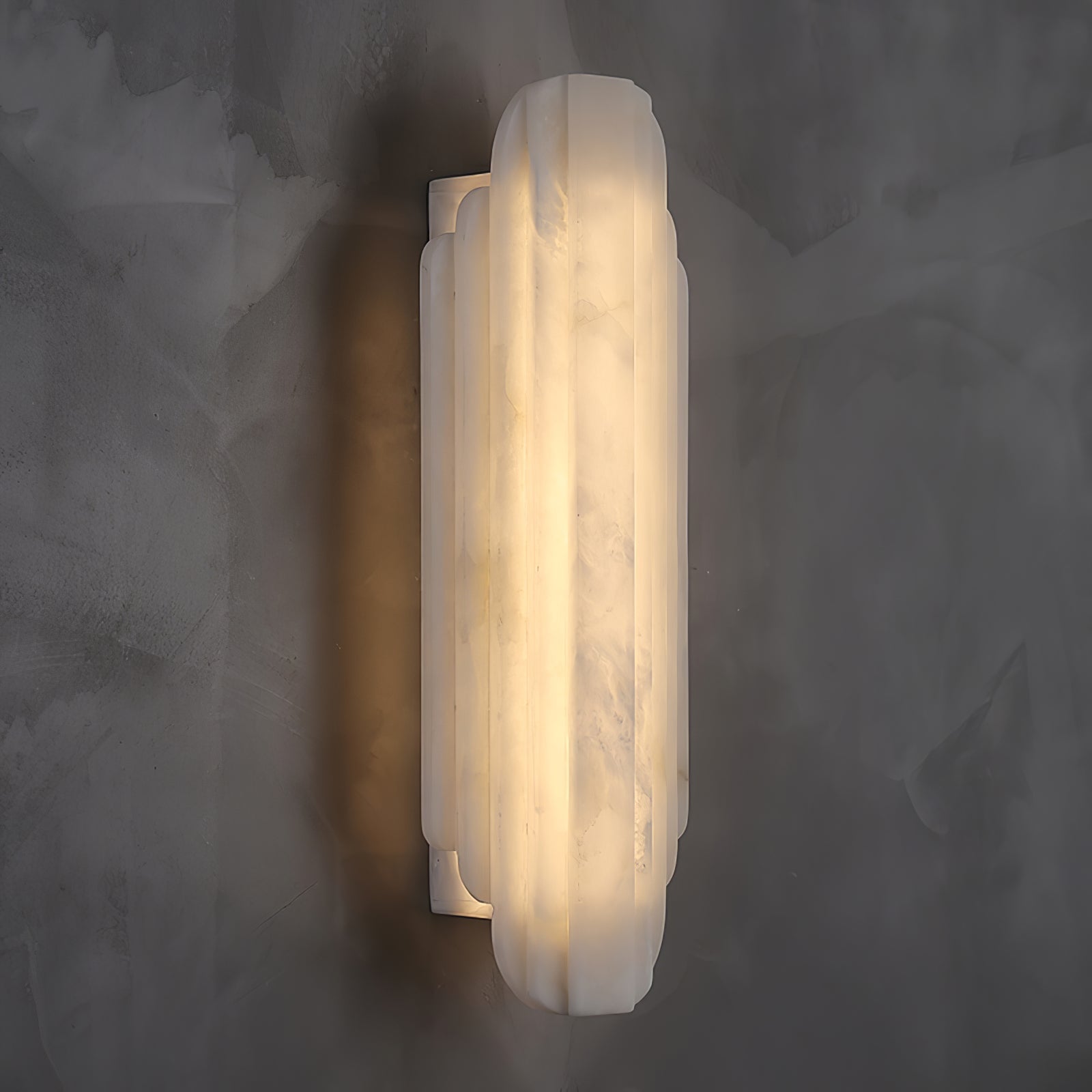 Avthaaris Art Deco Alabaster Wall Light - Lamp Copper