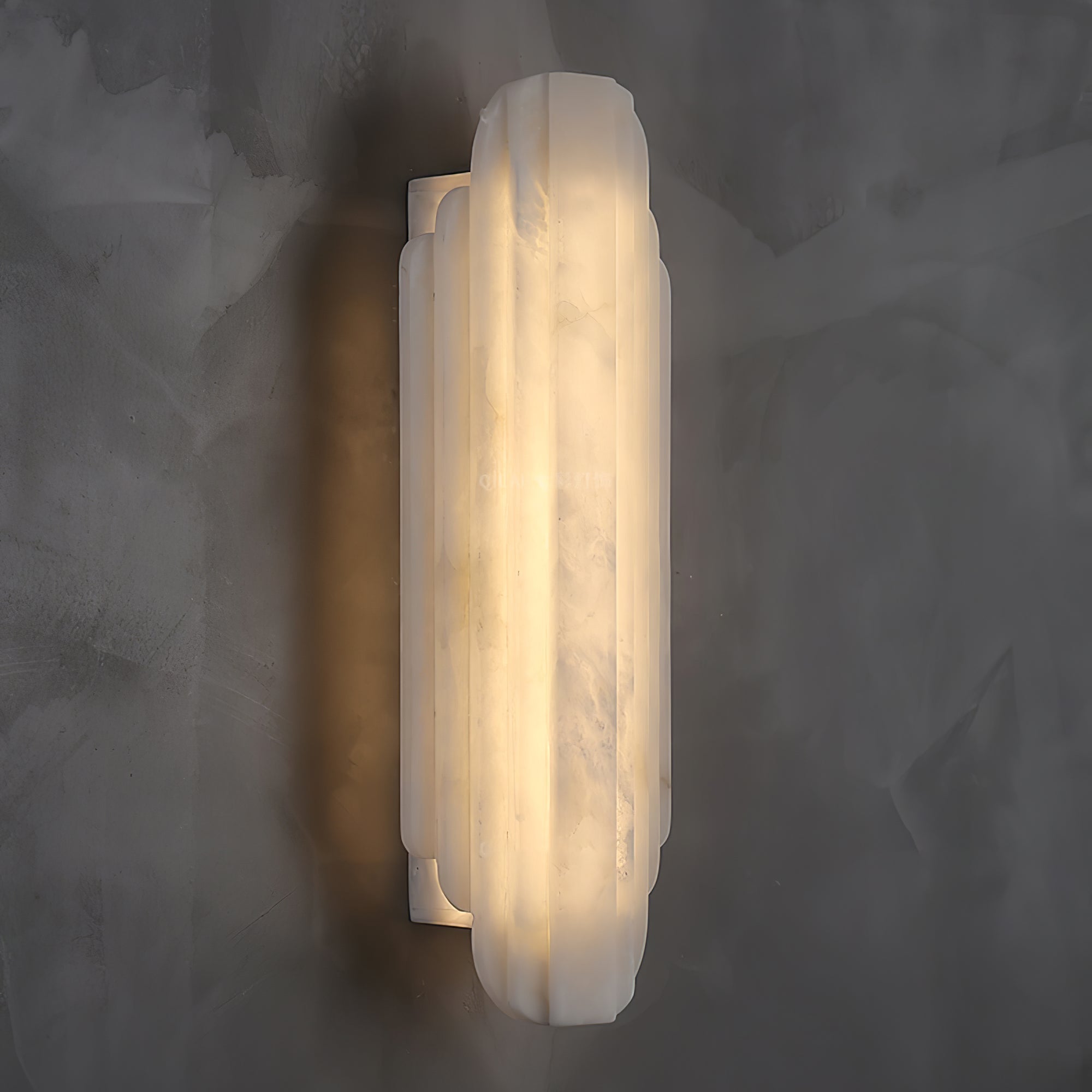 Avthaaris Art Deco Alabaster Wall Light - Lamp Copper