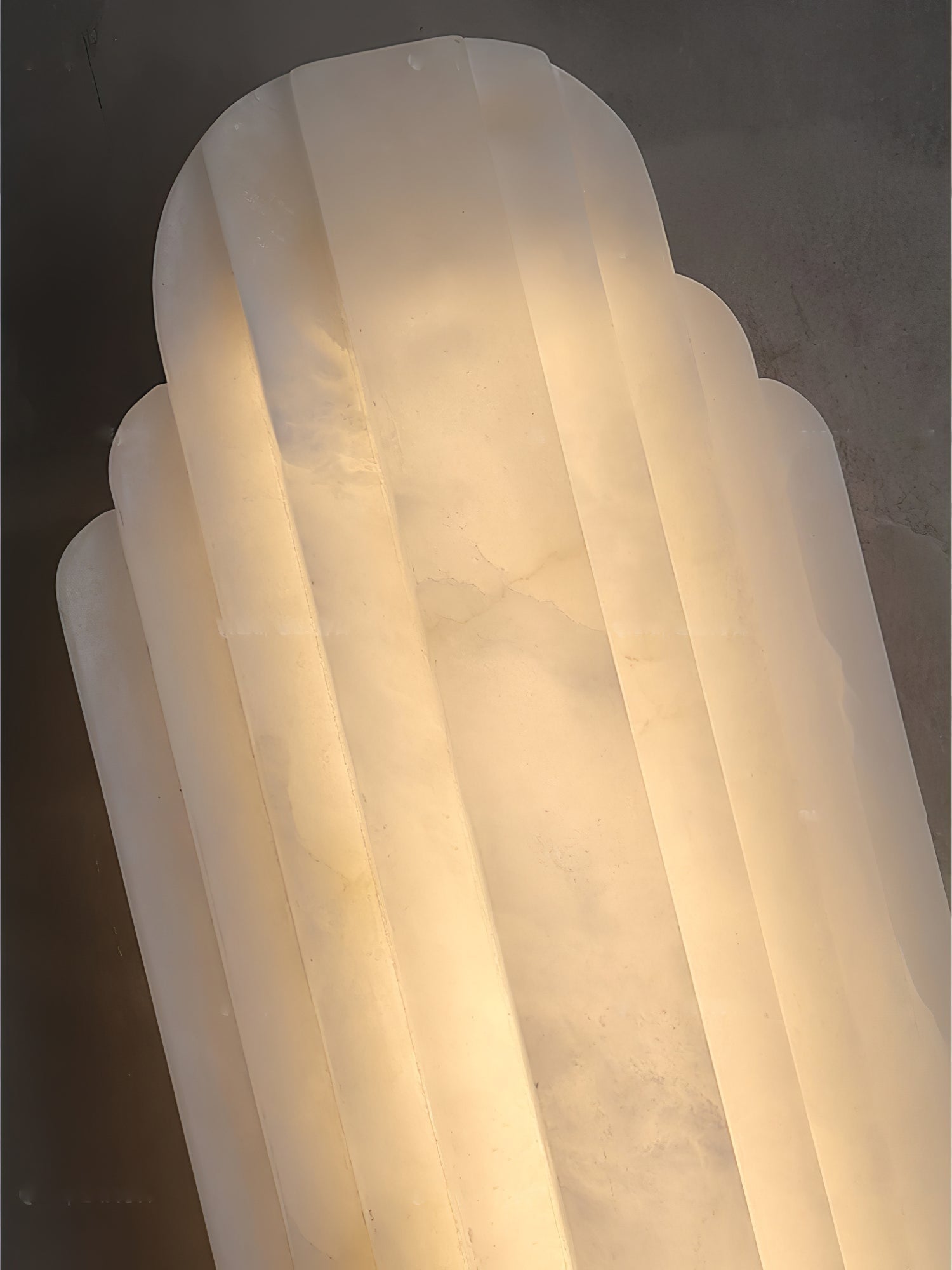 Avthaaris Art Deco Alabaster Wall Light - Lamp Copper