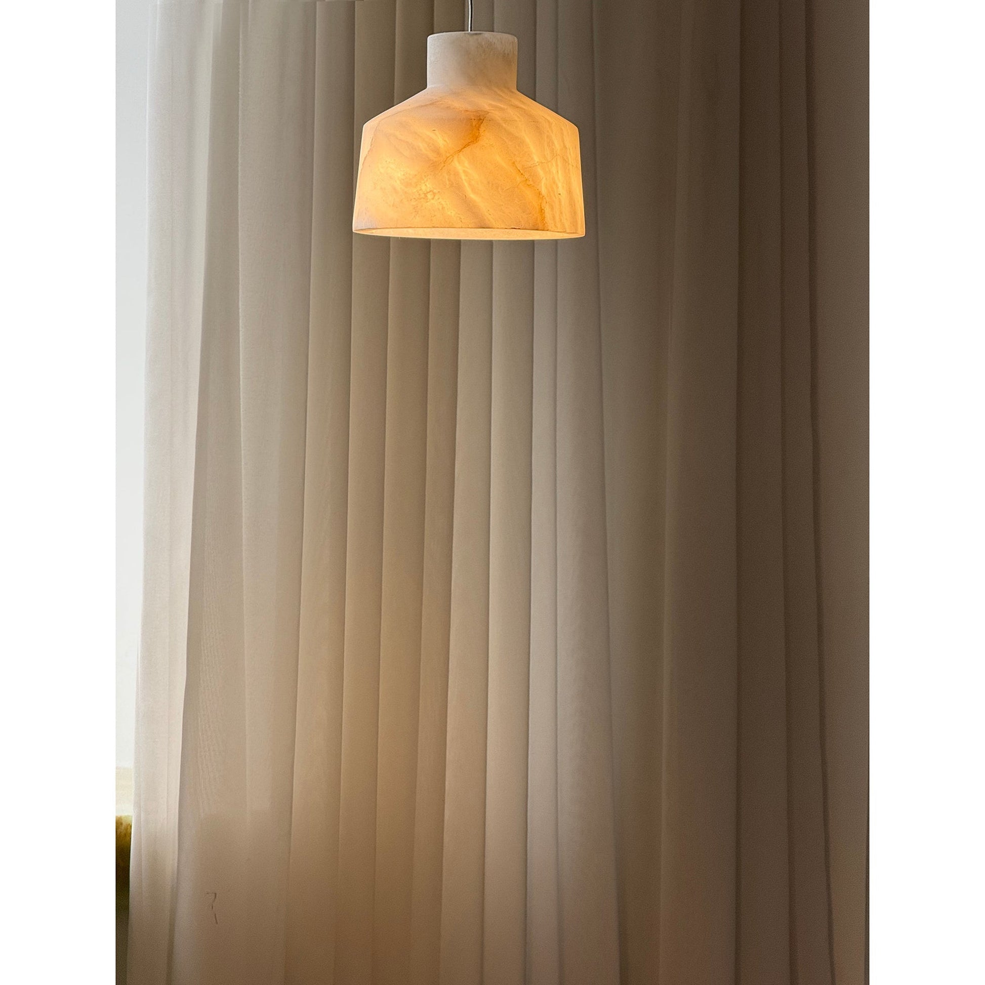 Aursore Modern Minimalist Alabaster Pendant Lamp - Lamp Copper