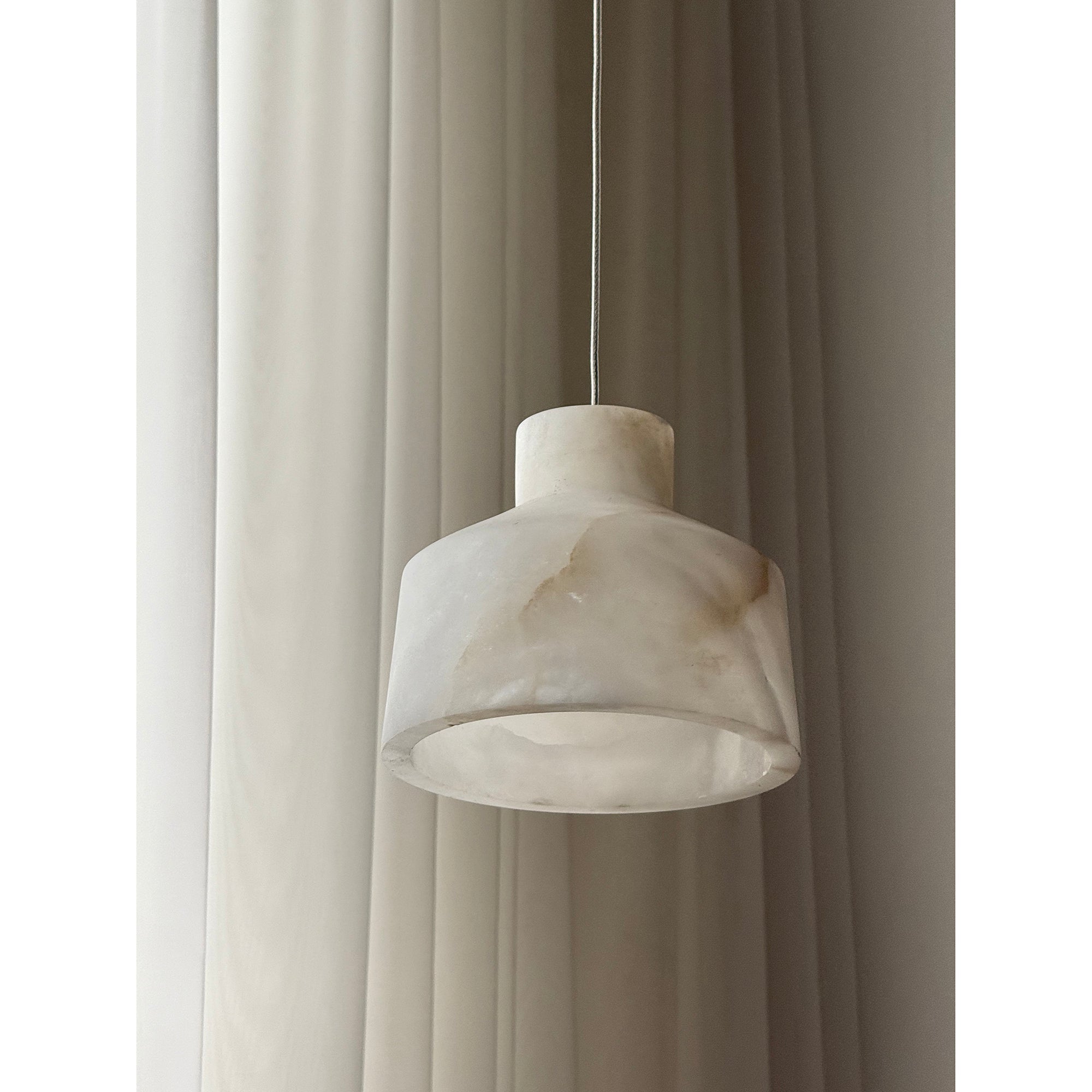 Aursore Modern Minimalist Alabaster Pendant Lamp - Lamp Copper