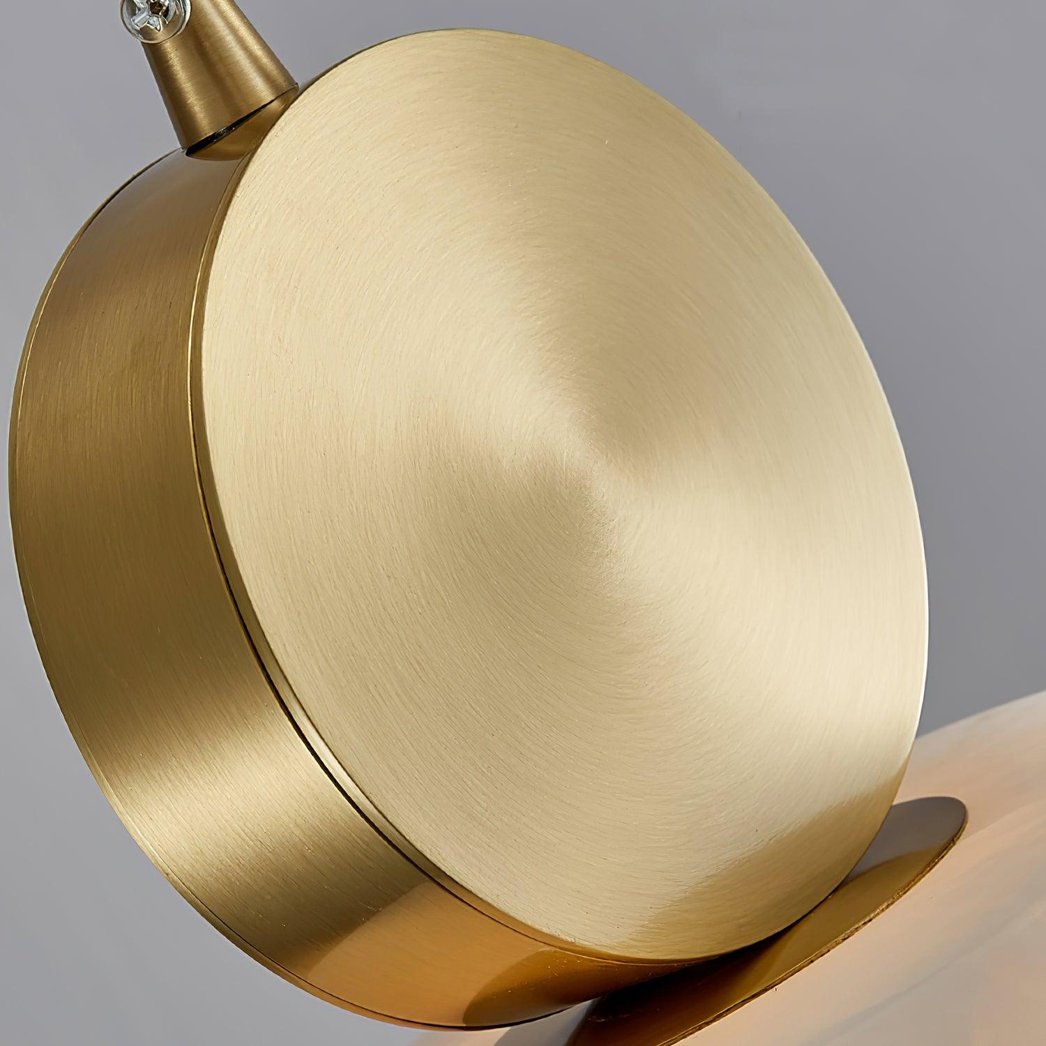 Lyrindis Cylinder Alabaster Pendant Light - Lamp Copper