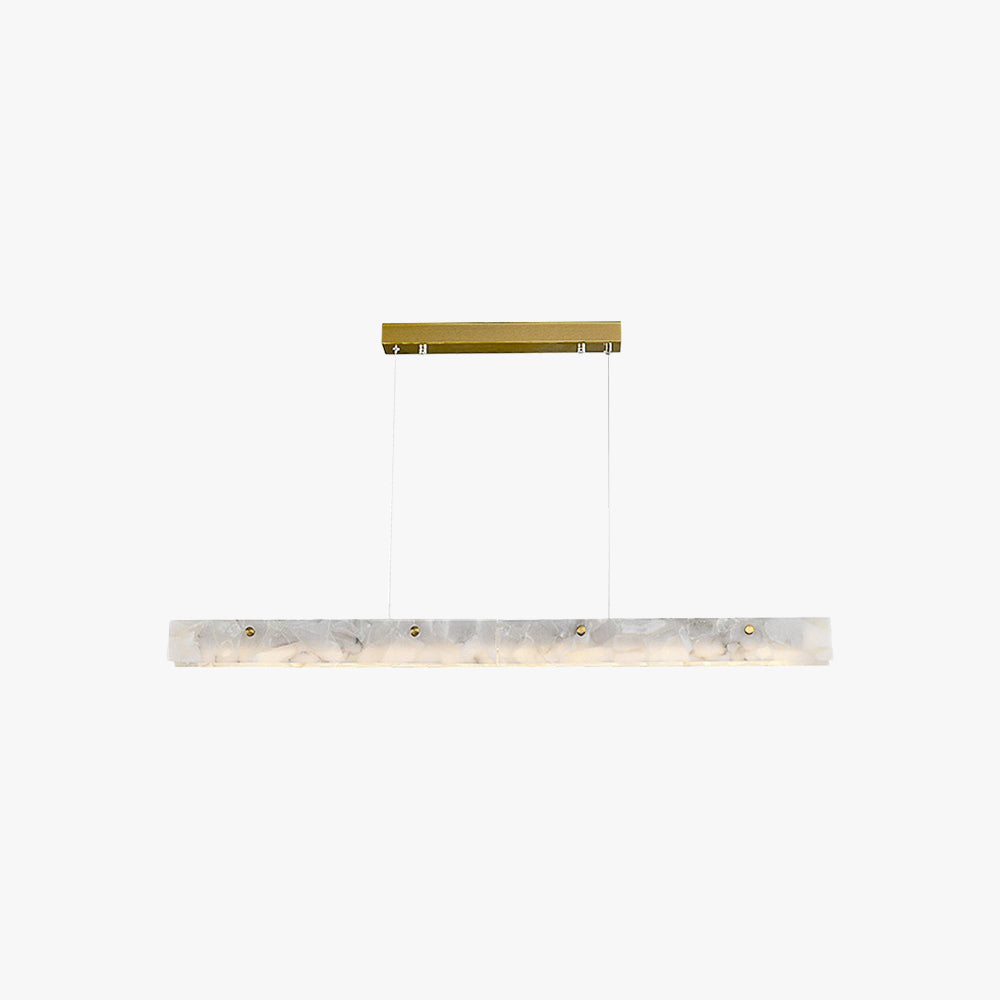 Arisha Modern LED Pendant Light White Marble Dining Room/Bar - Lamp Copper