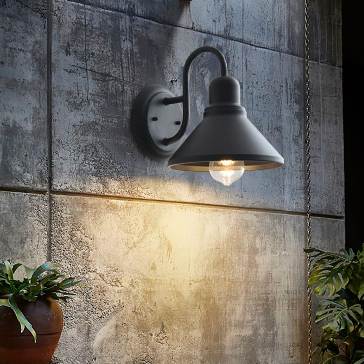 Ray Vintage Cone-shaped Ourdoor Wall Lamp - Lamp Copper
