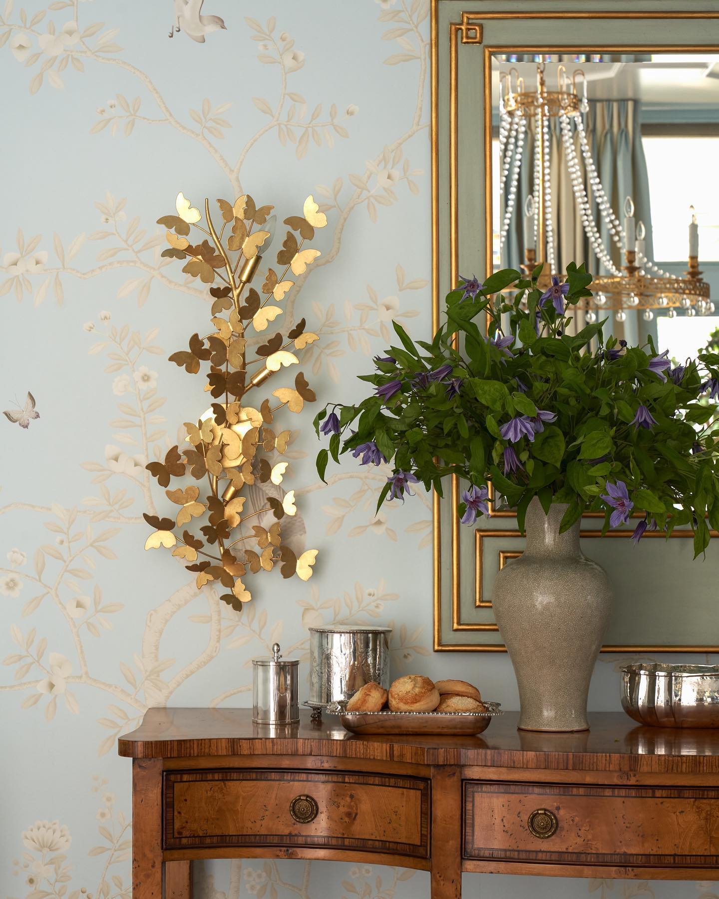 Glyne Butterfly Branch Wall Light - Lamp Copper