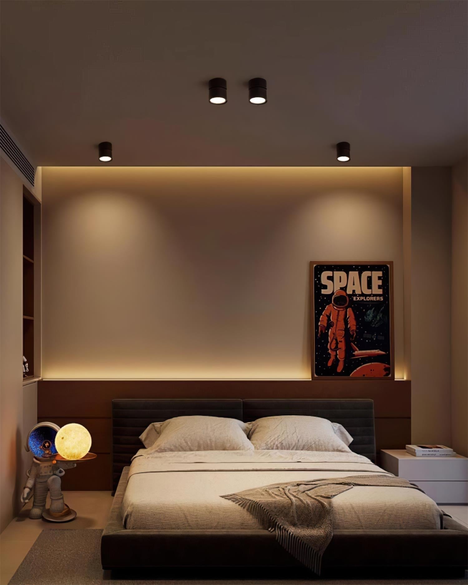 Venn Surface Recessed Light Spot - Lamp Copper