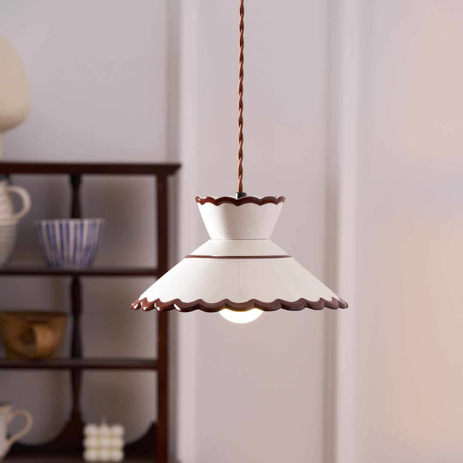 Grace Retro Ceramics Pendant Lights - Lamp Copper