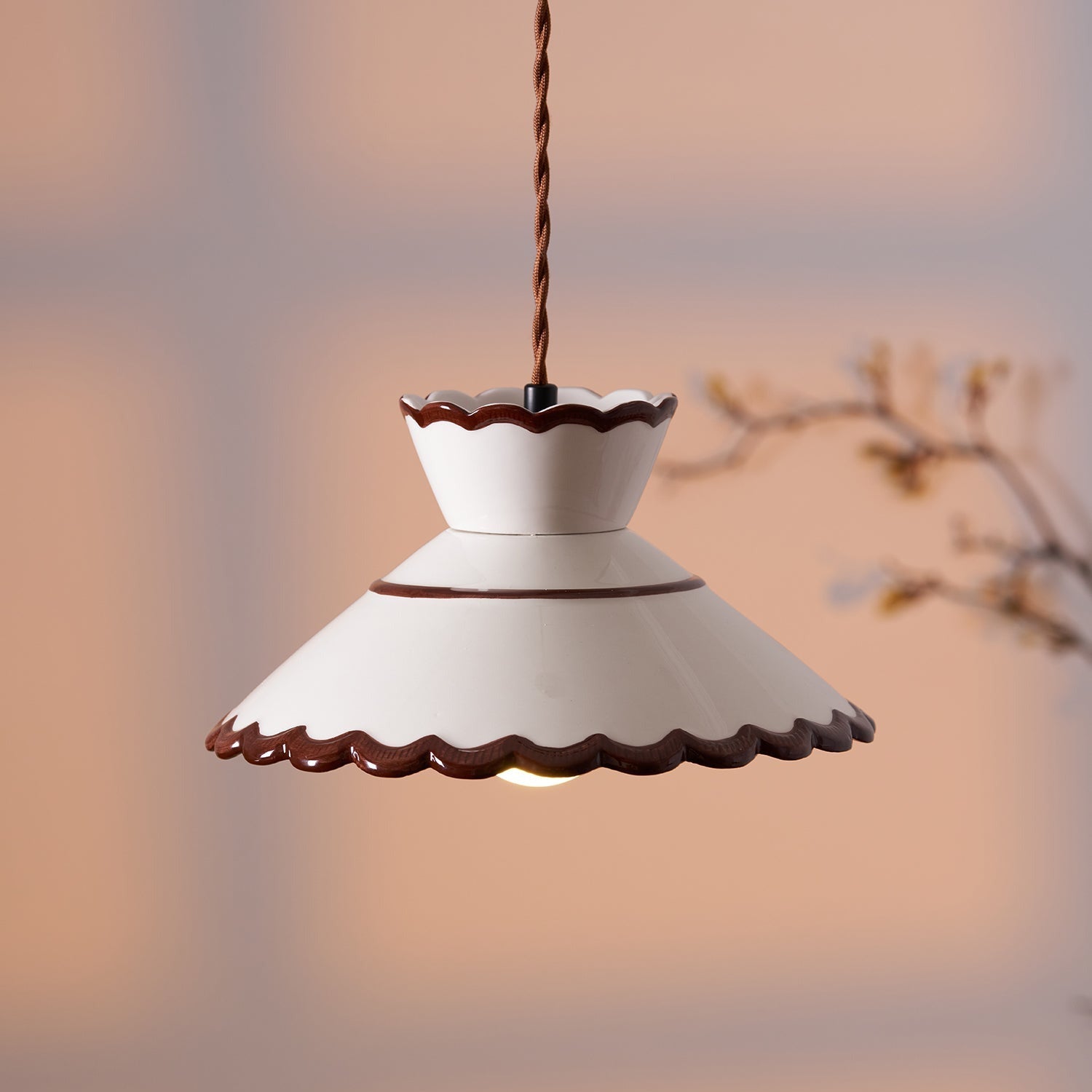 Grace Retro Ceramics Pendant Lights - Lamp Copper