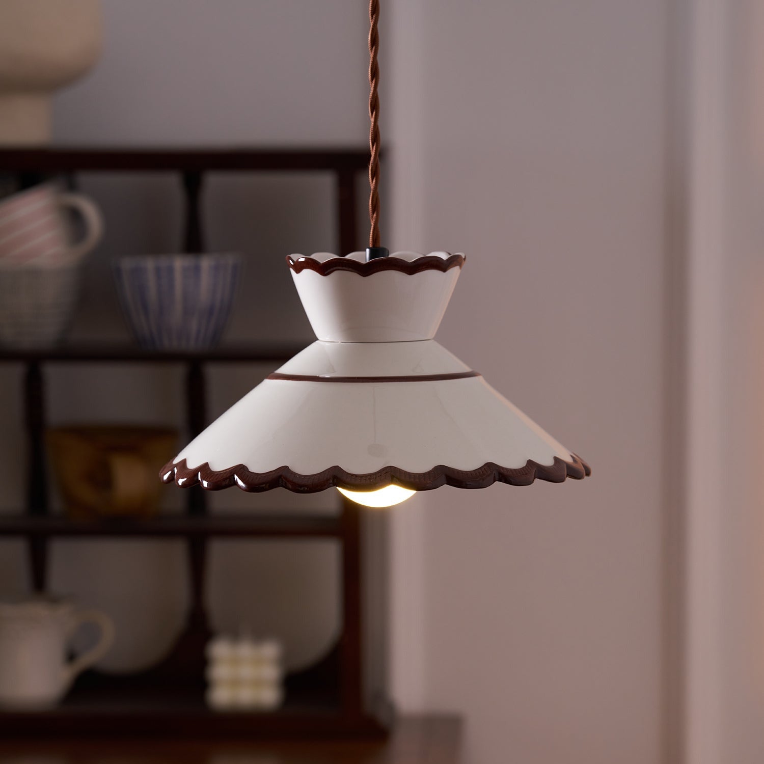 Grace Retro Ceramics Pendant Lights - Lamp Copper