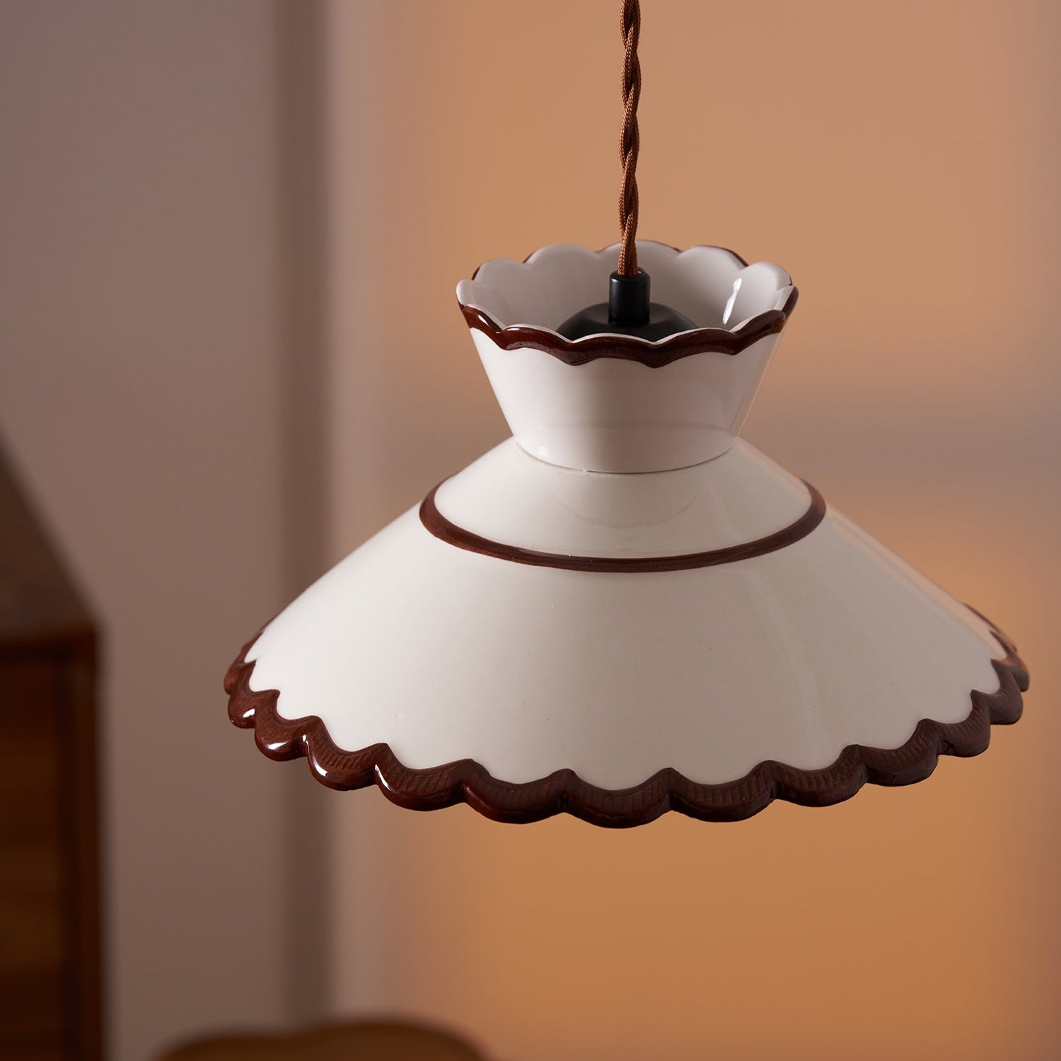 Grace Retro Ceramics Pendant Lights - Lamp Copper