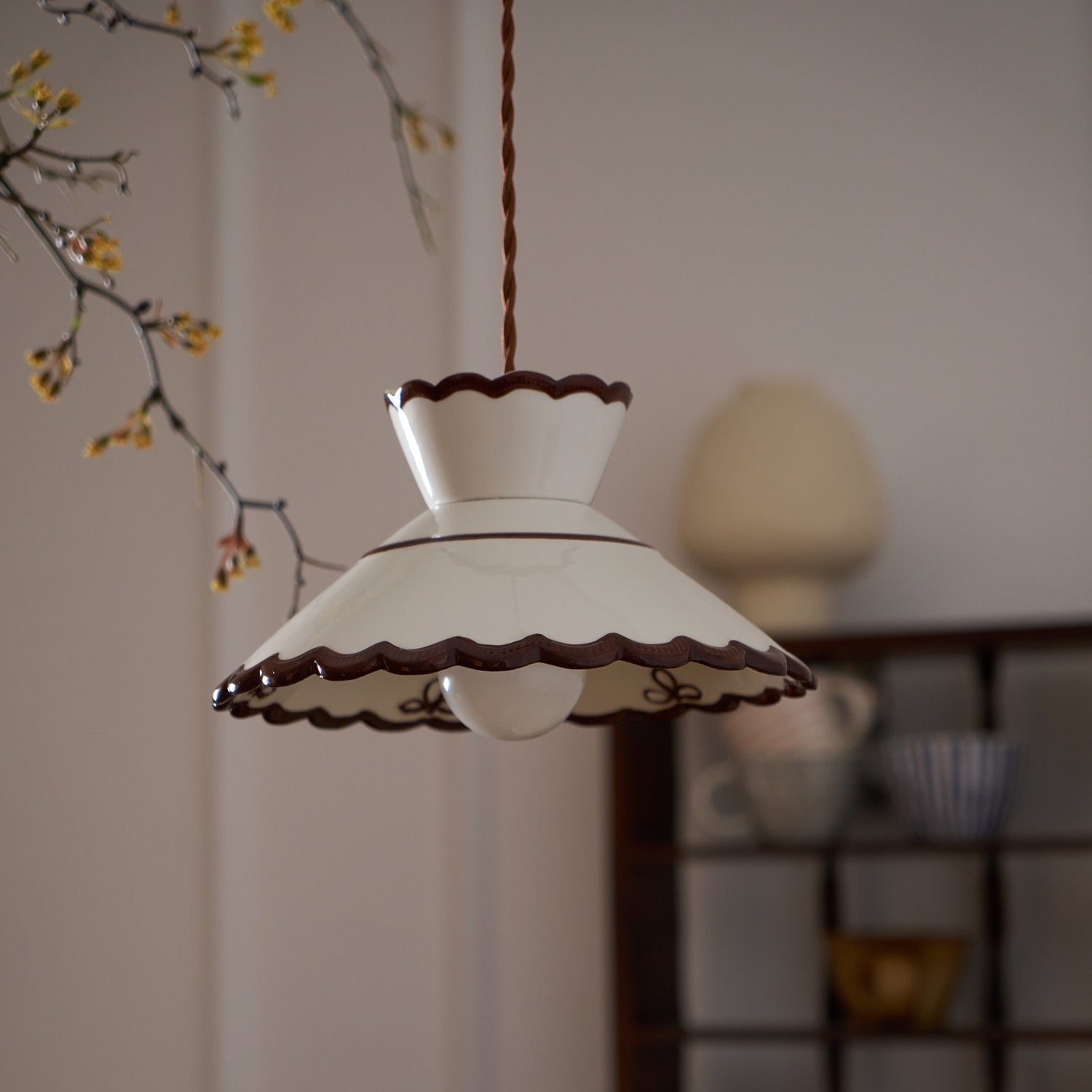 Grace Retro Ceramics Pendant Lights - Lamp Copper