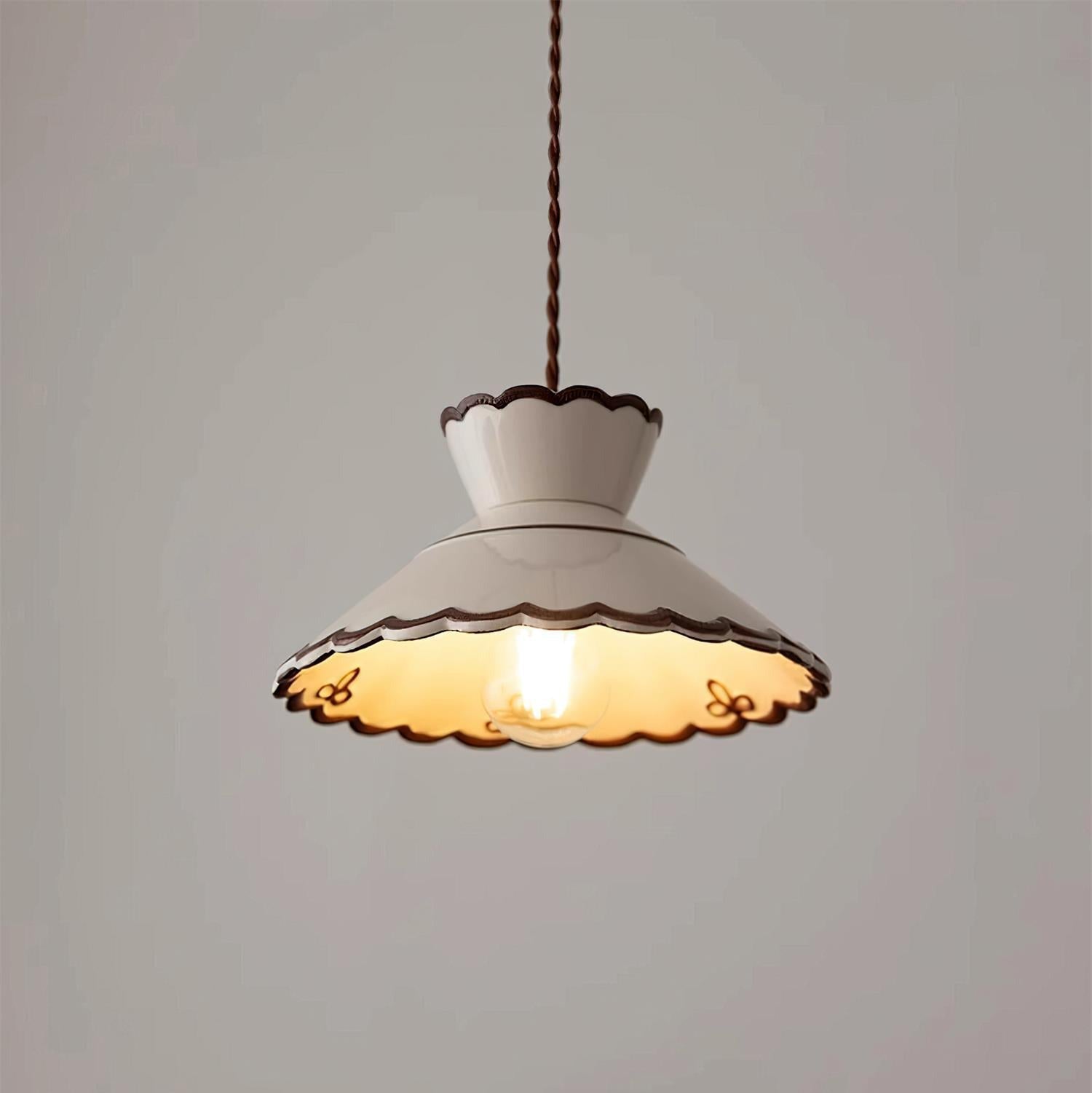 Grace Retro Ceramics Pendant Lights - Lamp Copper