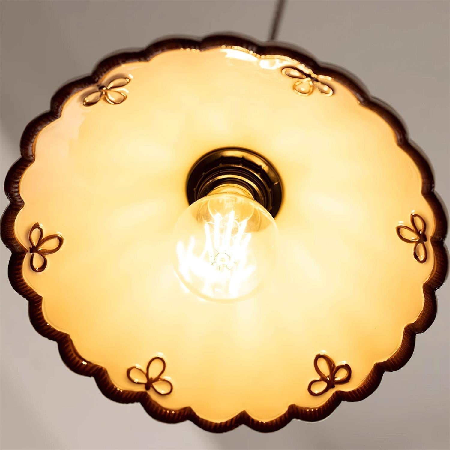 Grace Retro Ceramics Pendant Lights - Lamp Copper