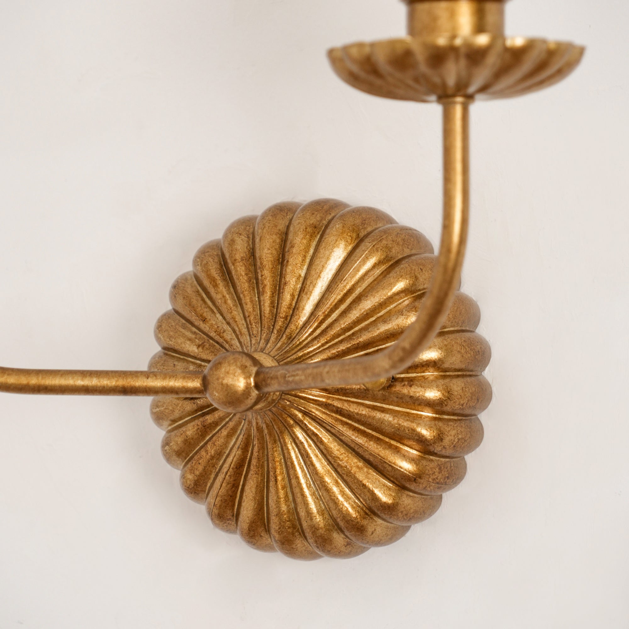 Axiom Vintage Industrial Antique Gold Metal Fabric Wall Lamp - Lamp Copper