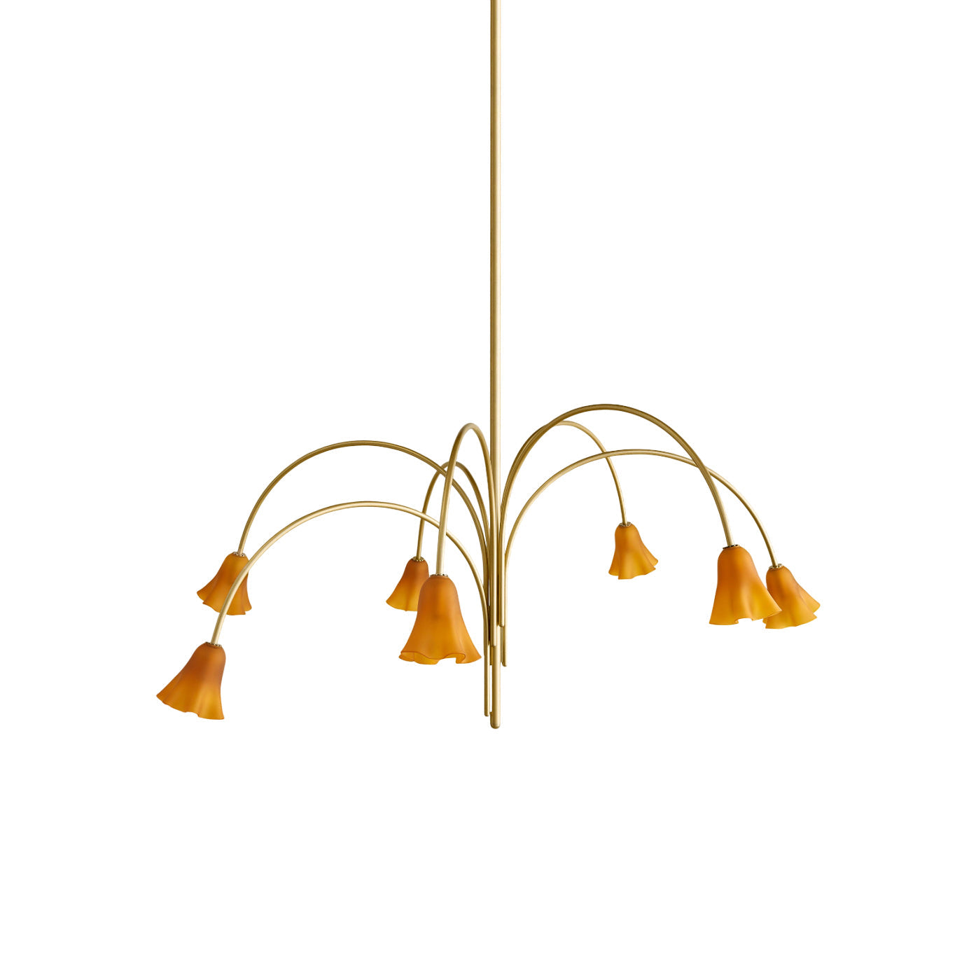 Aurmiros Individual Creativity Brass Glass Chandelier - Lamp Copper