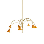 Aurmiros Individual Creativity Brass Glass Chandelier - Lamp Copper