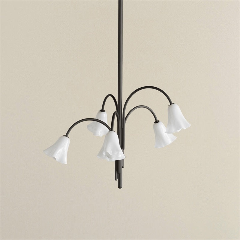 Aurmiros Individual Creativity Brass Glass Chandelier - Lamp Copper