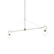Vavenia Modern Minimalist Brass Glass Chandelier - Lamp Copper