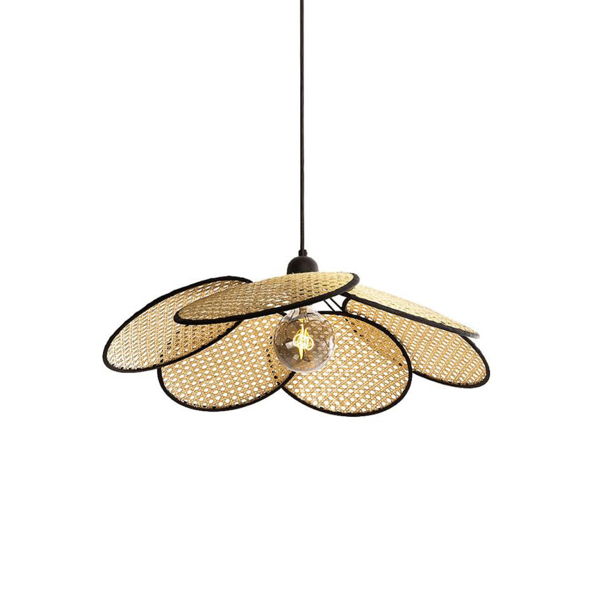 Ulrinel Premium Nordic Hand-woven Bamboo Chandelier - Lamp Copper