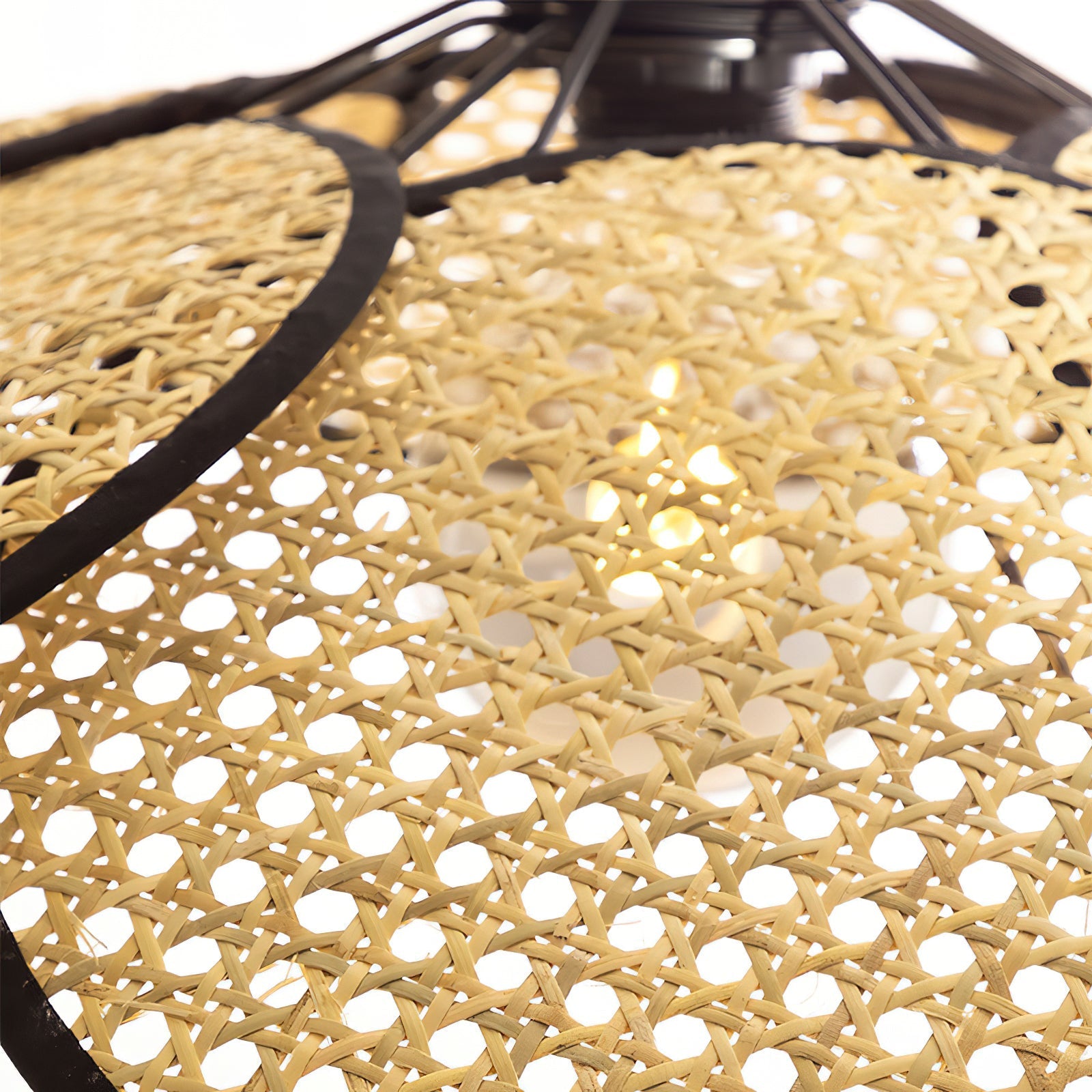 Ulrinel Premium Nordic Hand-woven Bamboo Chandelier - Lamp Copper
