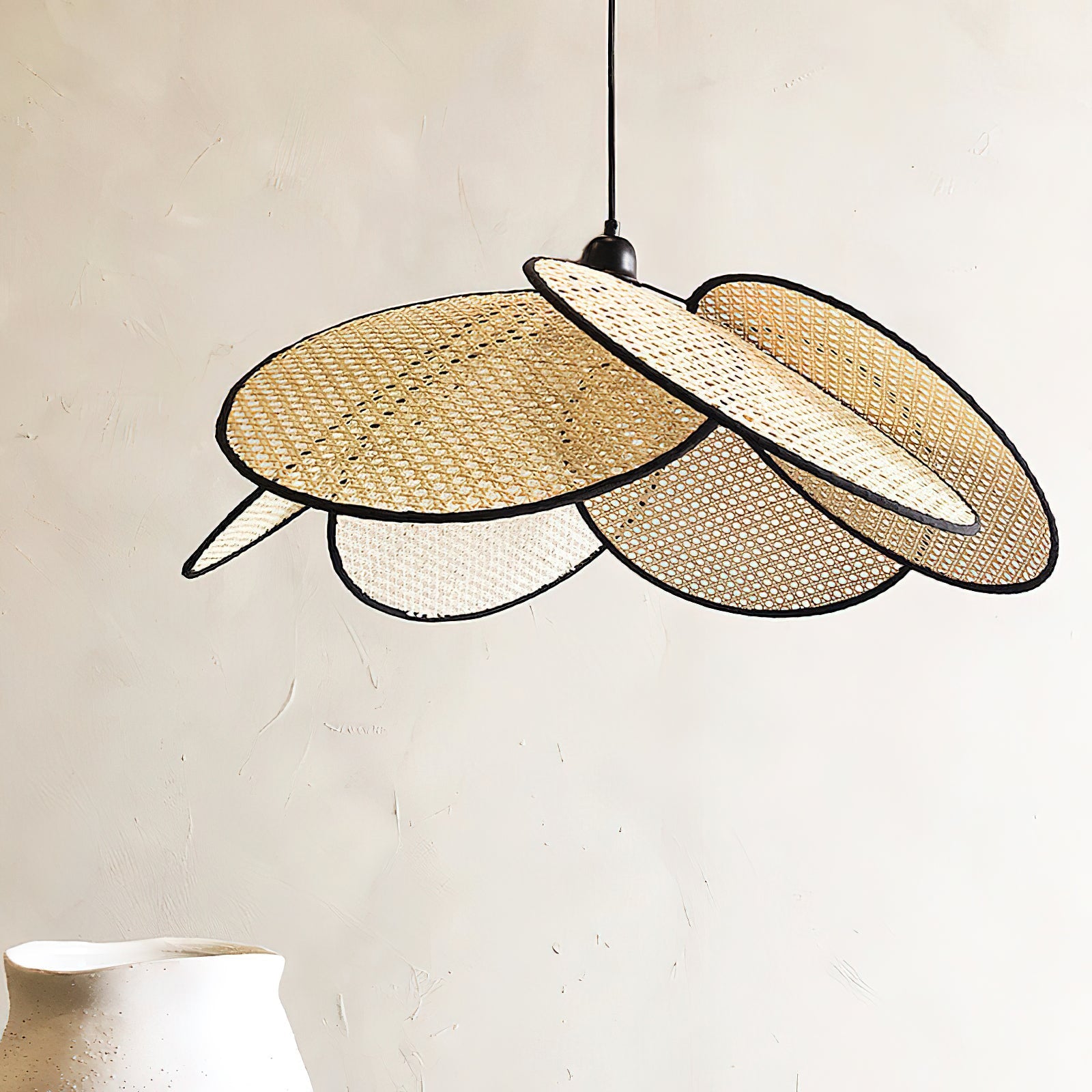Ulrinel Premium Nordic Hand-woven Bamboo Chandelier - Lamp Copper