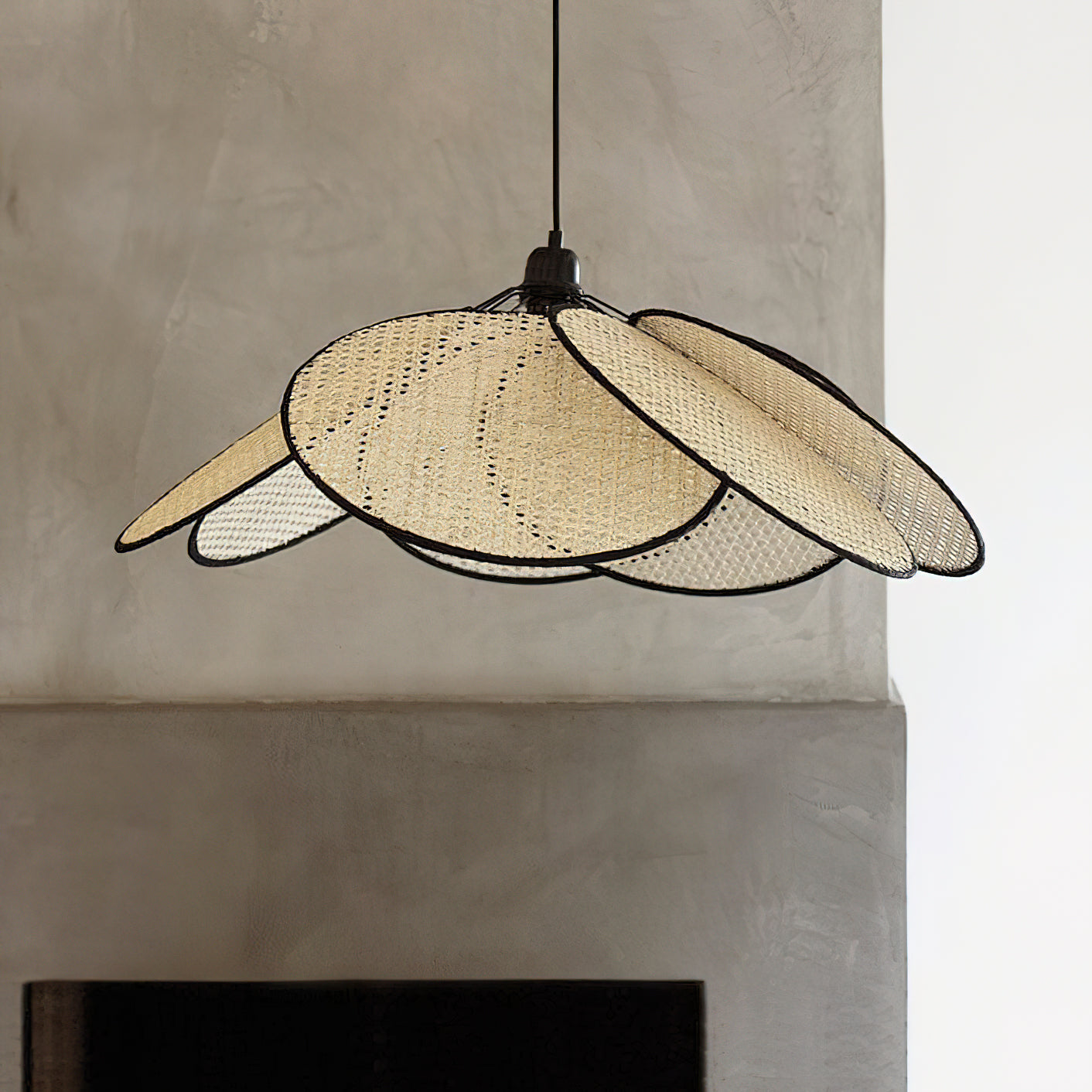 Ulrinel Premium Nordic Hand-woven Bamboo Chandelier - Lamp Copper