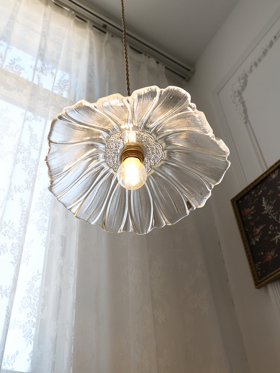Aurvarira Modern Minimalist Art Brass Glass Pendant Lamp - Lamp Copper