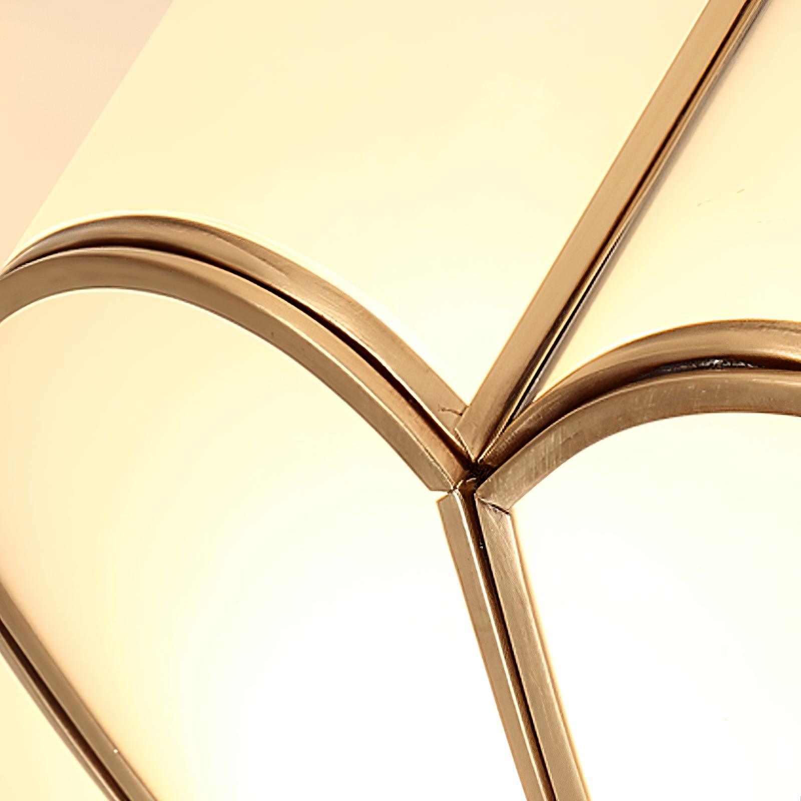 Ulira Ceiling Light Flower Shape Frosted Glass Brass - Lamp Copper