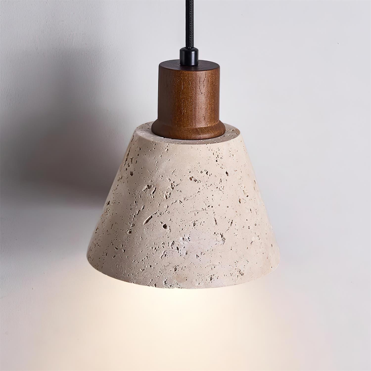 Ritta Pendant Light Travertine Cluster - Lamp Copper