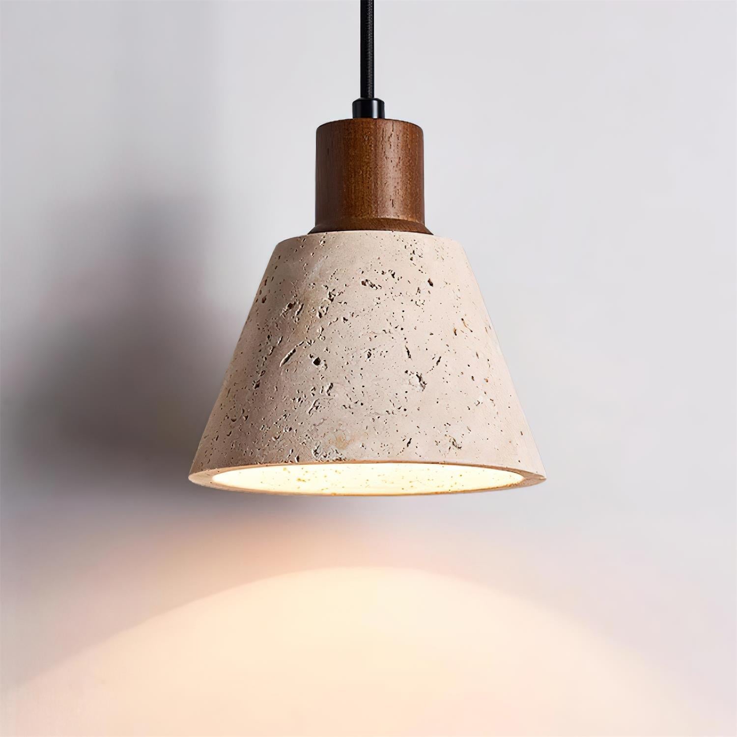 Ritta Pendant Light Travertine Cluster - Lamp Copper