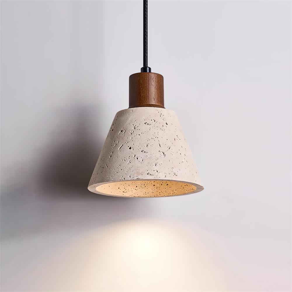 Ritta Pendant Light Travertine Cluster - Lamp Copper