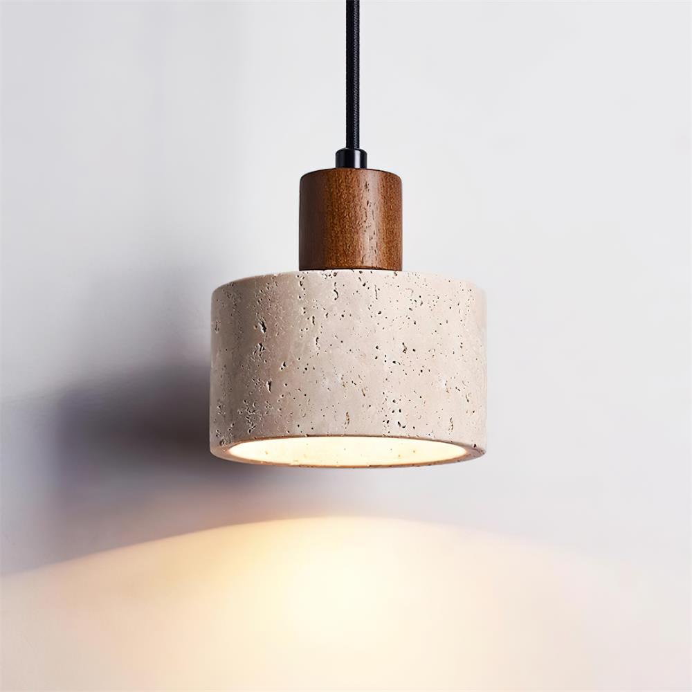 Ritta Pendant Light Travertine Cluster - Lamp Copper