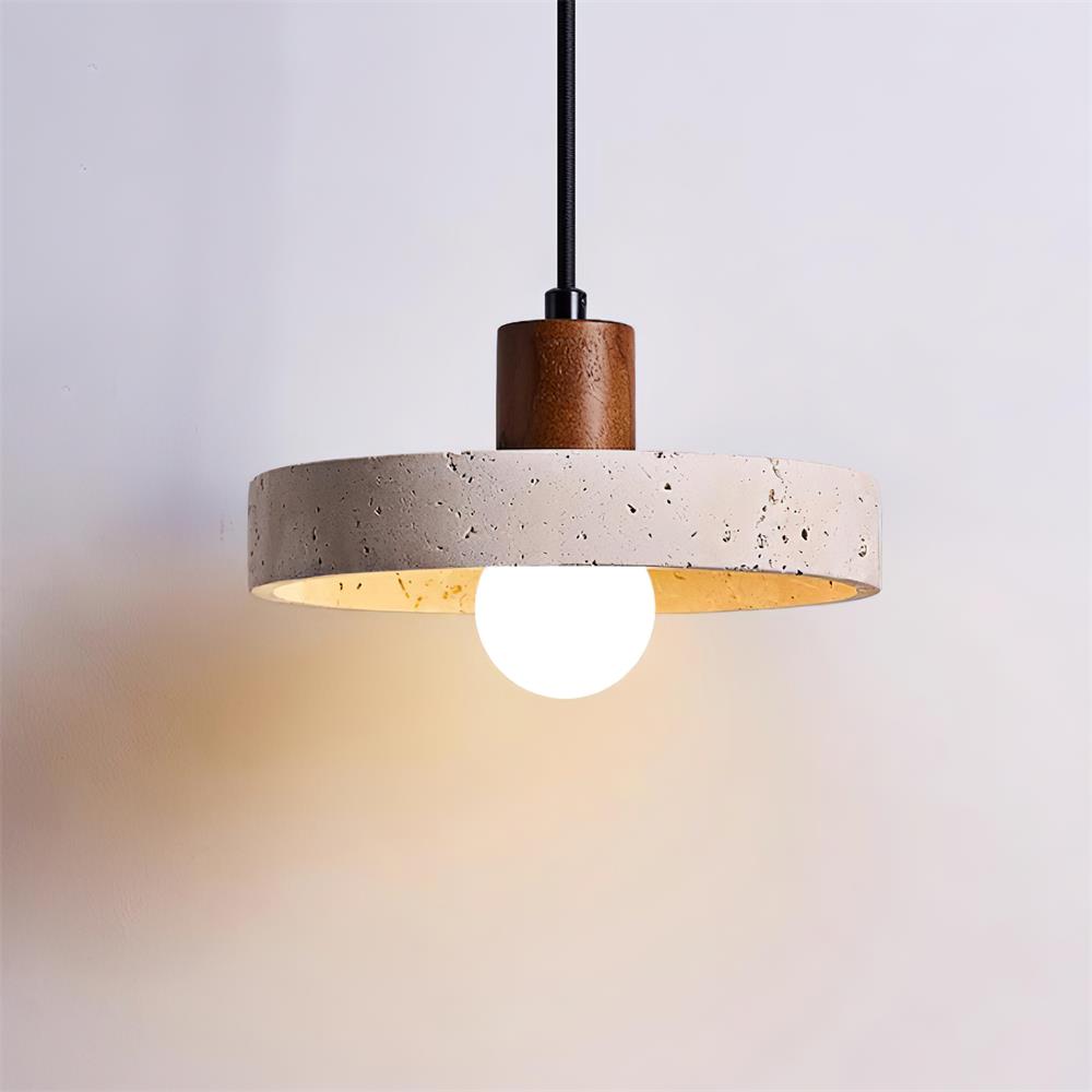 Ritta Pendant Light Travertine Cluster - Lamp Copper