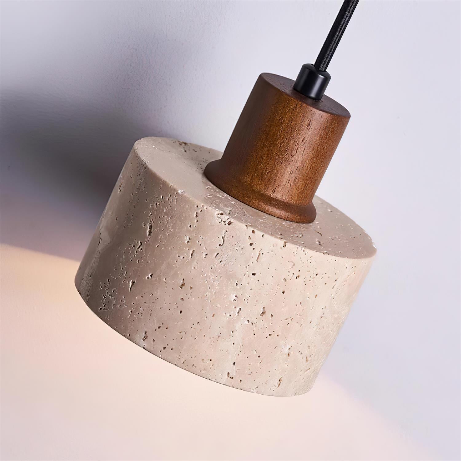 Ritta Pendant Light Travertine Cluster - Lamp Copper