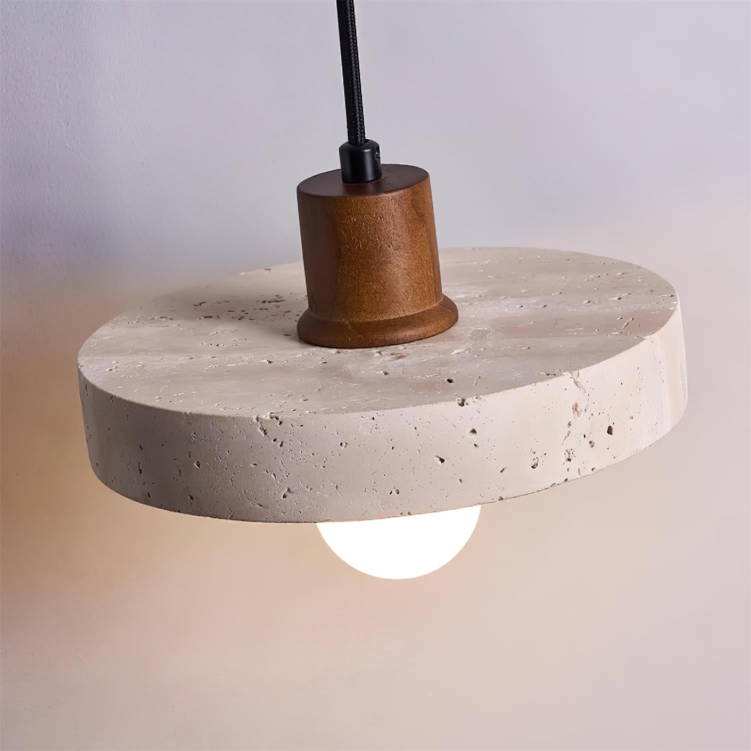 Ritta Pendant Light Travertine Cluster - Lamp Copper