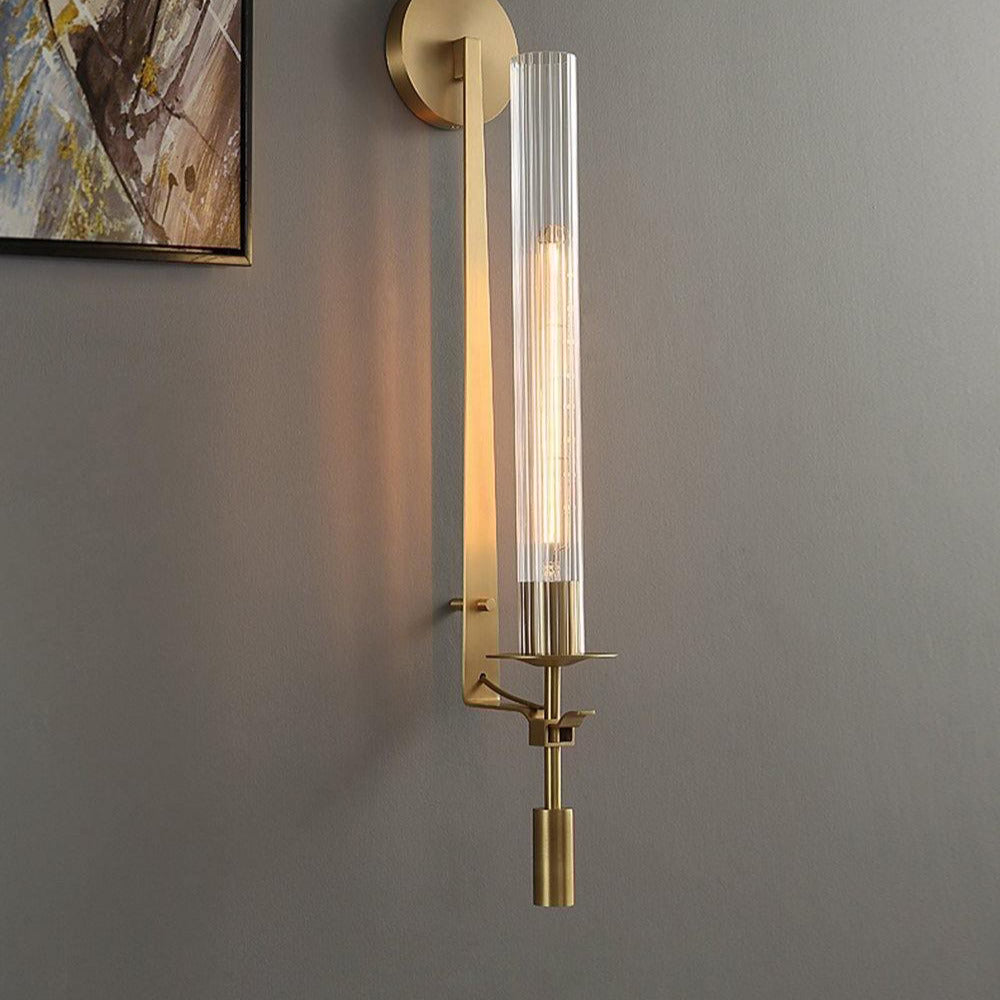 Lucian Indoor Wall Lamp Glass Farmhouse - Lamp Copper