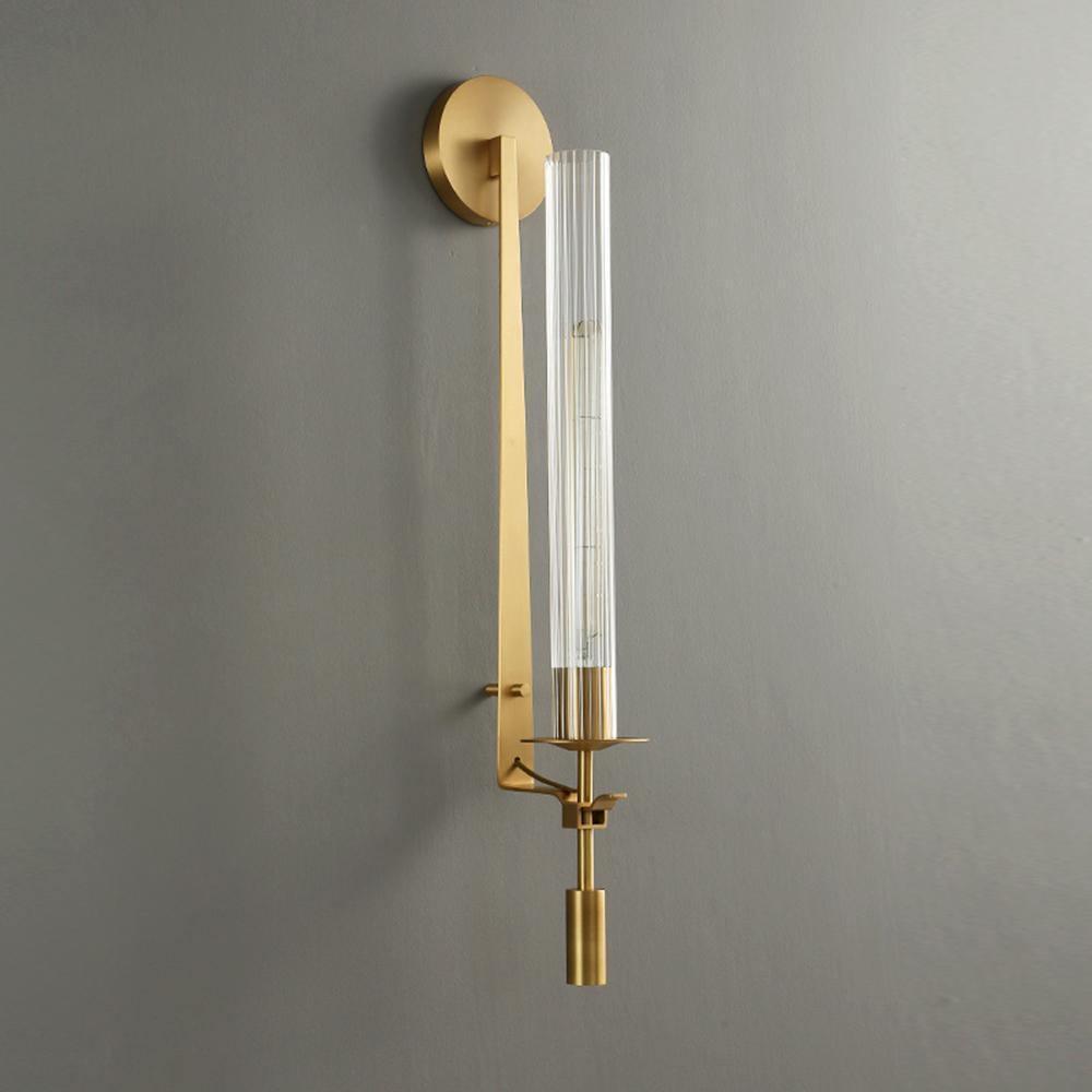 Lucian Indoor Wall Lamp Glass Farmhouse - Lamp Copper