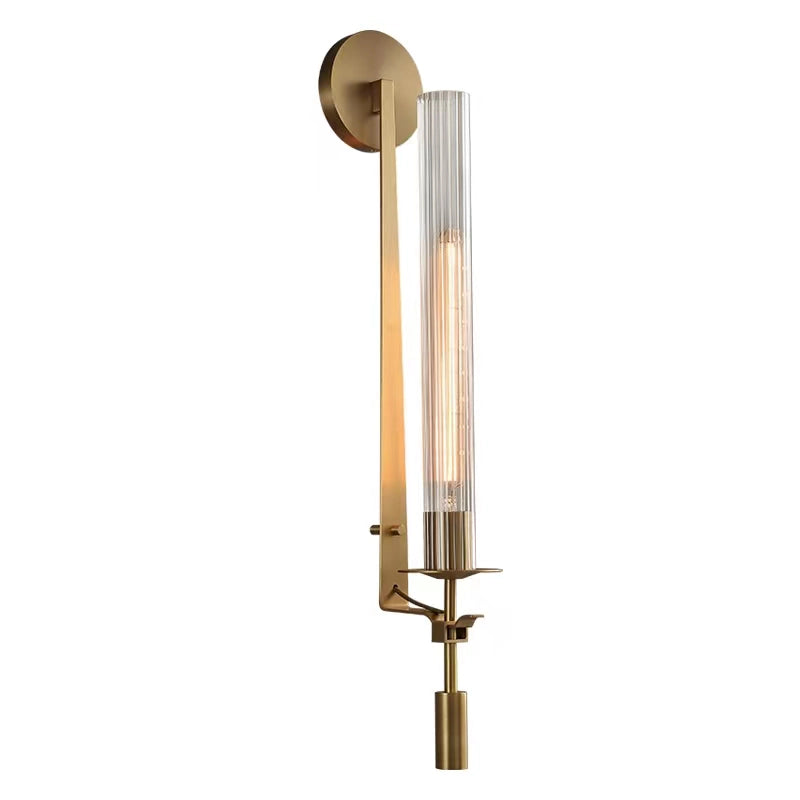 Lucian Indoor Wall Lamp Glass Farmhouse - Lamp Copper