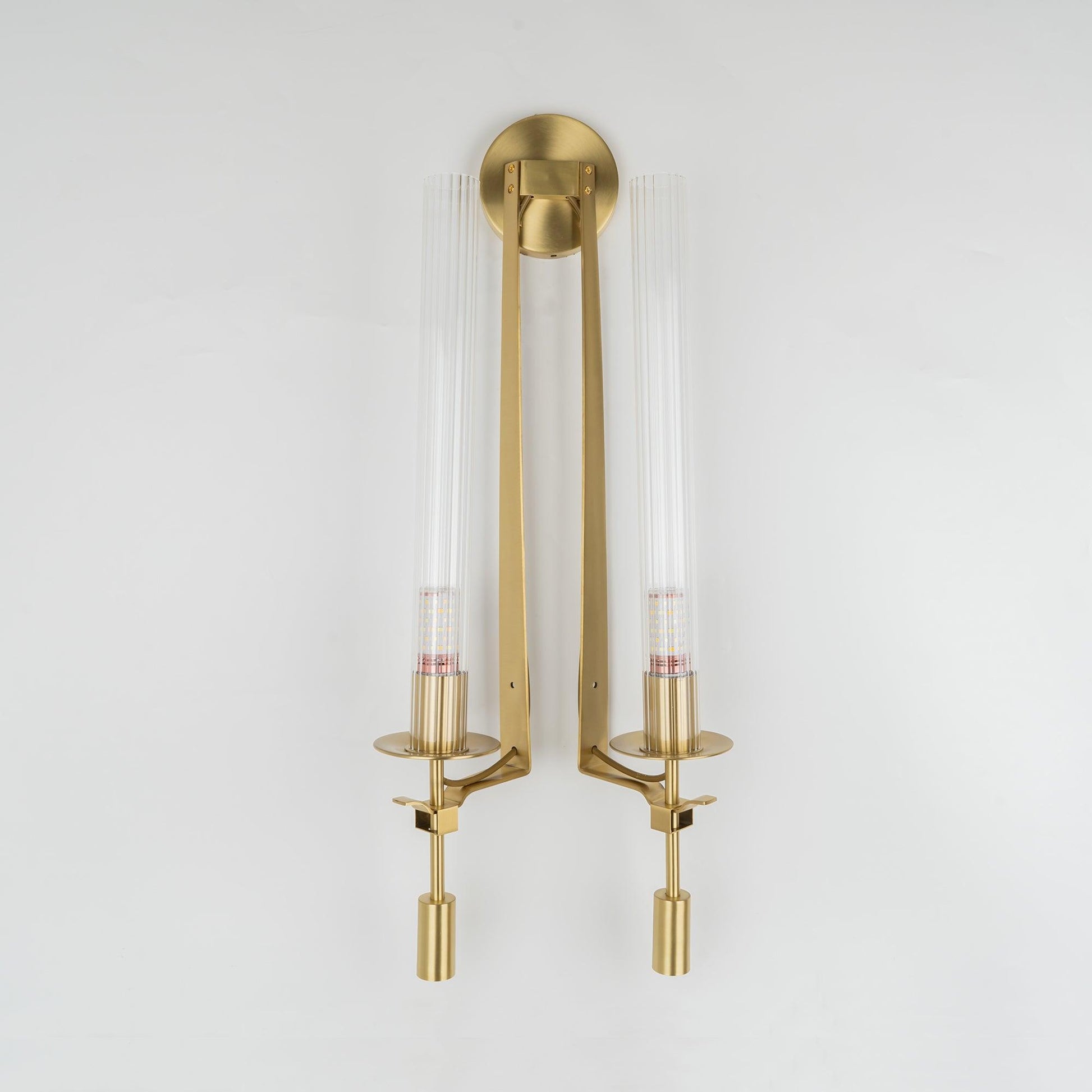 Lucian Indoor Wall Lamp Glass Farmhouse - Lamp Copper