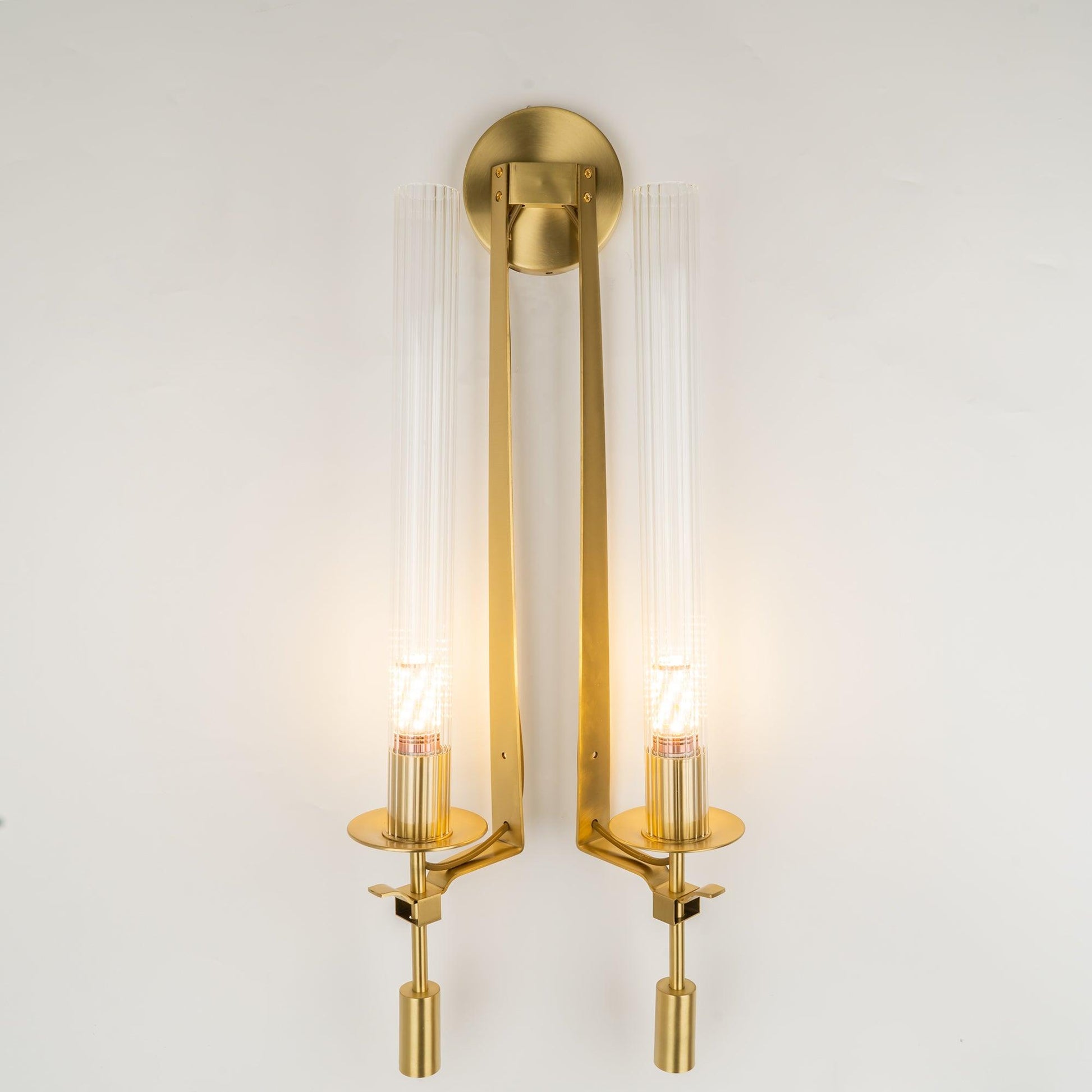 Lucian Indoor Wall Lamp Glass Farmhouse - Lamp Copper