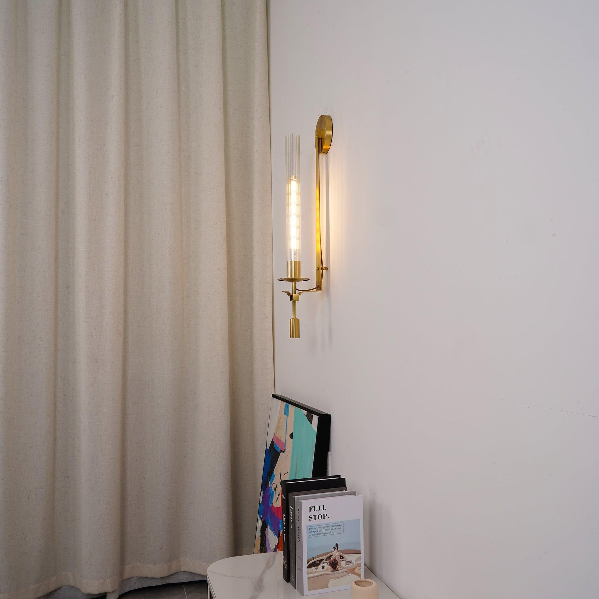 Lucian Indoor Wall Lamp Glass Farmhouse - Lamp Copper