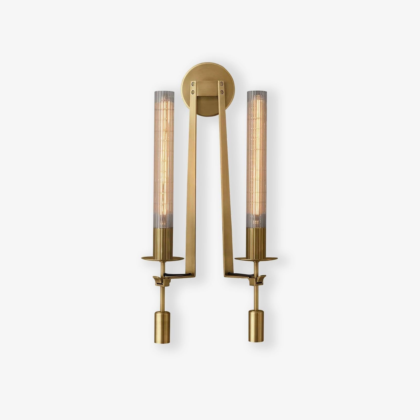 Lucian Indoor Wall Lamp Glass Farmhouse - Lamp Copper