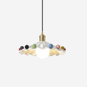 Pixen Wavy Ceramic Shade Pendant Lamp - Lamp Copper